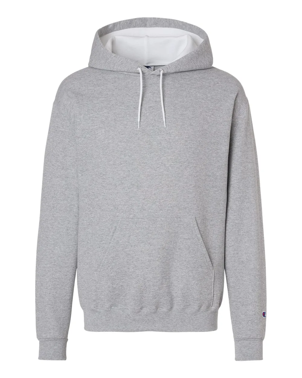 Champion S7CB0 Unisex Powerblend® Contrast Color Hooded Sweatshirt — blank hooded sweatshirt, front view