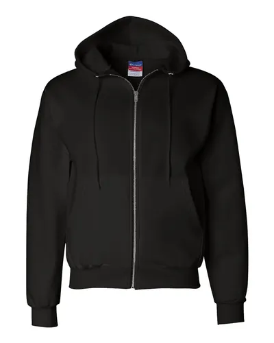 Champion S800 Unisex Powerblend® Full-Zip Hooded Sweatshirt — blank hooded sweatshirt, front view
