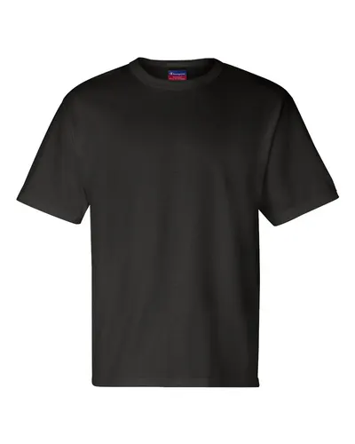 Champion T105 Unisex Heritage Jersey T-Shirt — blank t-shirt, front view