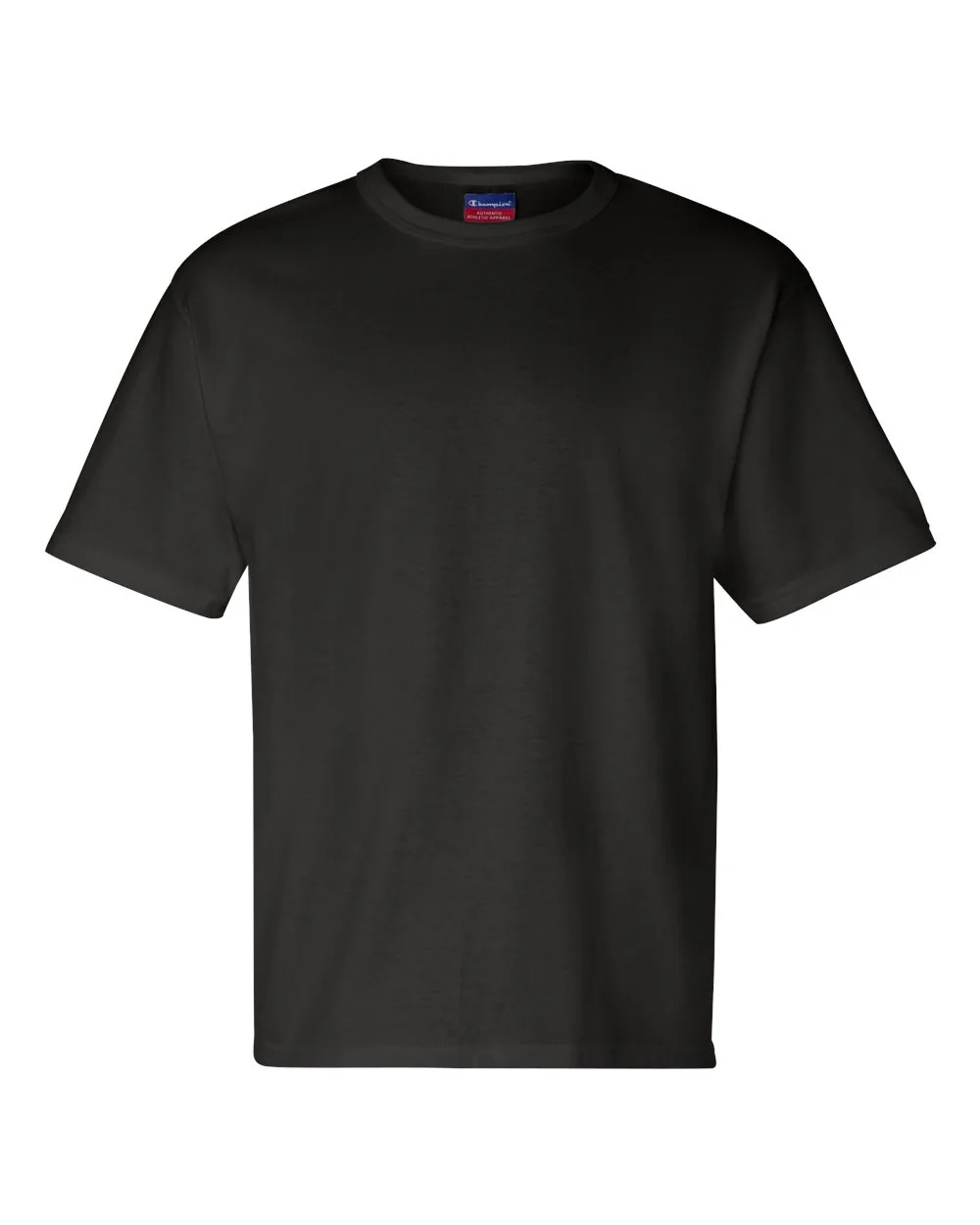 Champion T105 Unisex Heritage Jersey T-Shirt — blank t-shirt, front view
