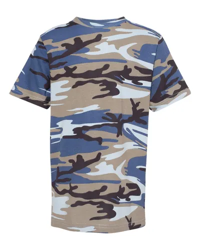 Code Five 2207 Youth Camouflage T-Shirt — blank t-shirt, front view