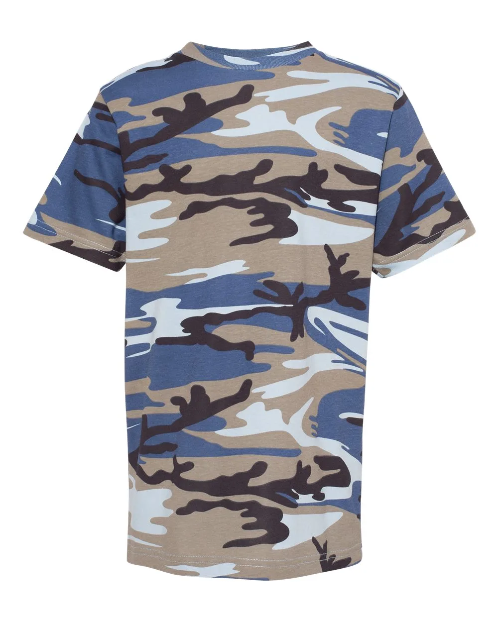 Code Five 2207 Youth Camouflage T-Shirt — blank t-shirt, front view