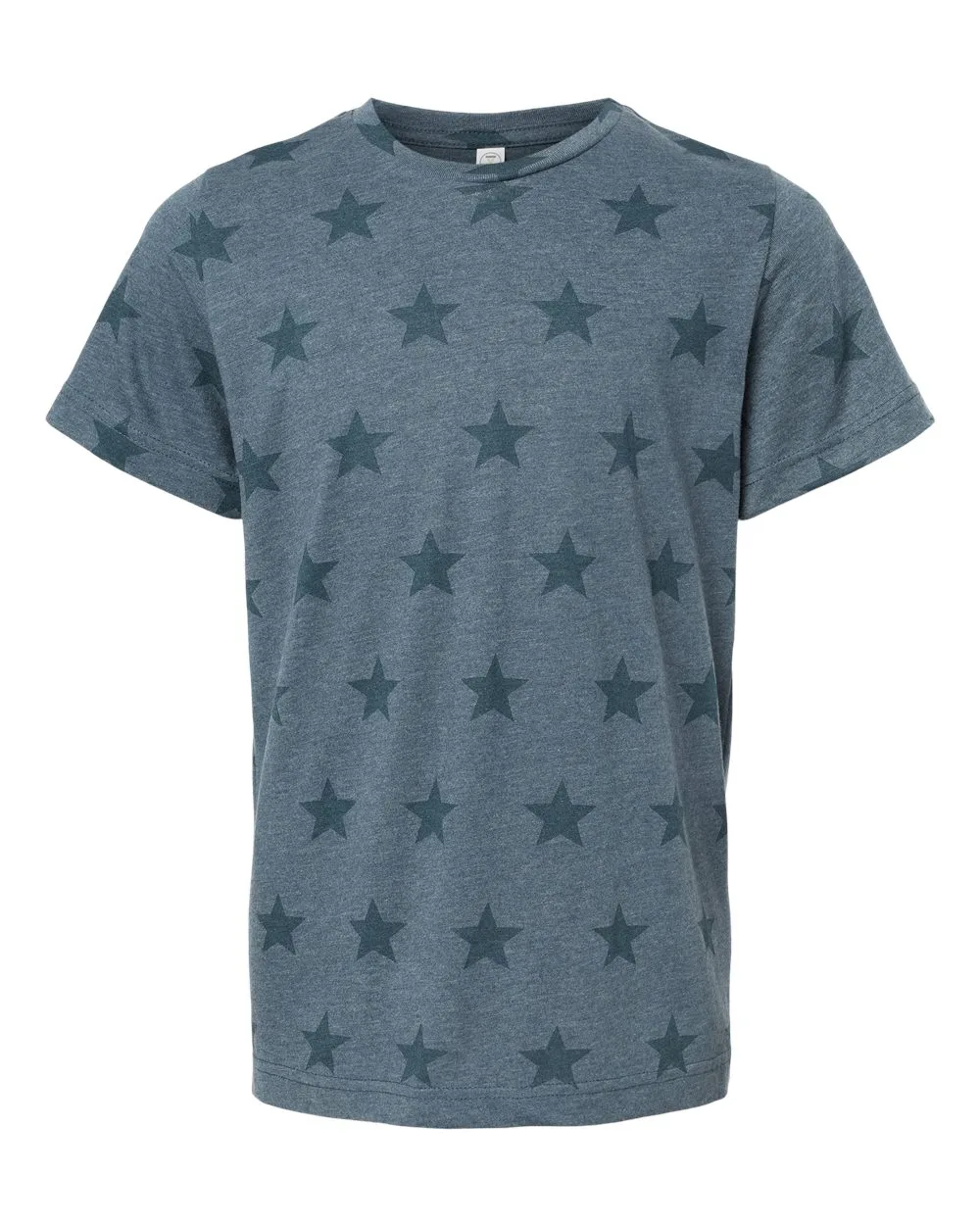 Code Five 2229 Youth Star Print Tee — blank t-shirt, front view