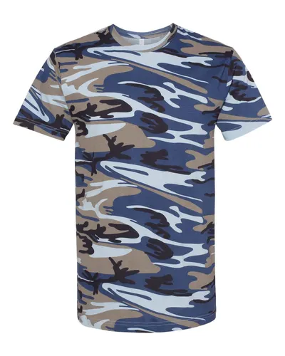 Code Five 3907 Unisex Camo Tee — blank t-shirt, front view