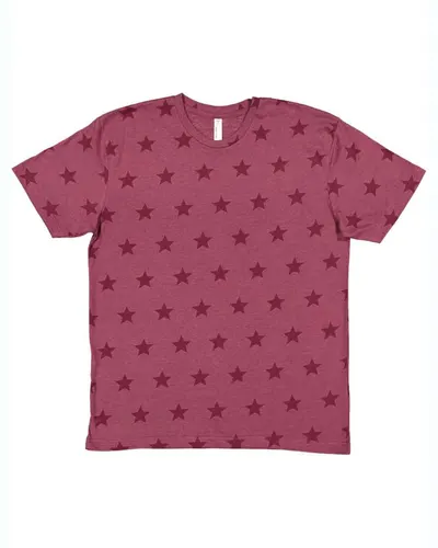 Code Five 3929 Unisex Star Print Tee — blank t-shirt, front view