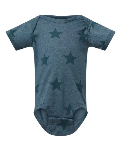 Code Five 4329 Infant Star Print Bodysuit — blank garment, front view