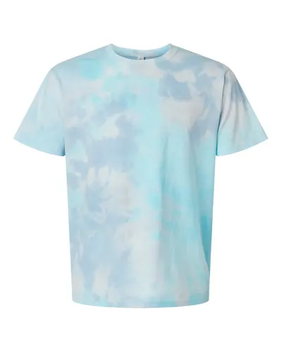 Colortone 1355 Unisex Vintage Tie-Dyed T-Shirt — blank t-shirt, front view
