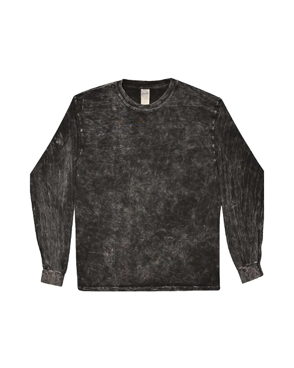 Colortone 2300 Unisex Mineral Wash Long Sleeve T-Shirt — blank long sleeve tee, front view