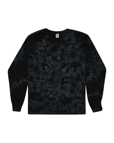 Colortone 2390 Unisex Crystal Wash Long Sleeve T-Shirt — blank long sleeve tee, front view