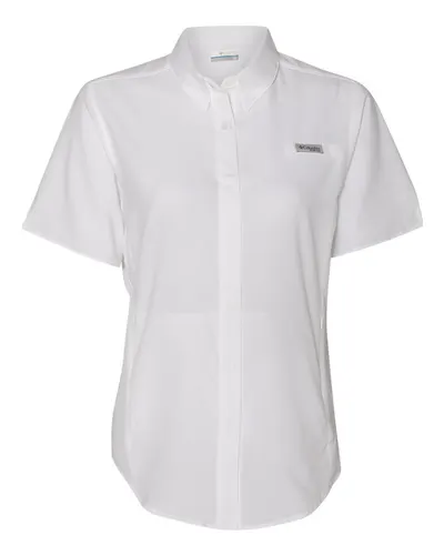 Columbia 127571 Women's PFG Tamiami™ II Short Sleeve Shirt — blank garment, front view