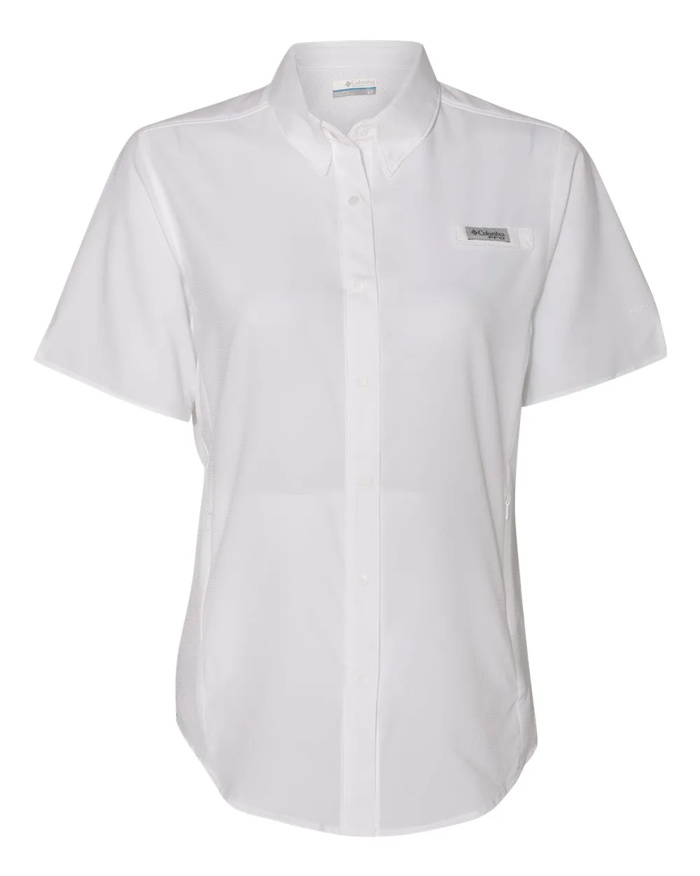 Columbia 127571 Women's PFG Tamiami™ II Short Sleeve Shirt — blank garment, front view