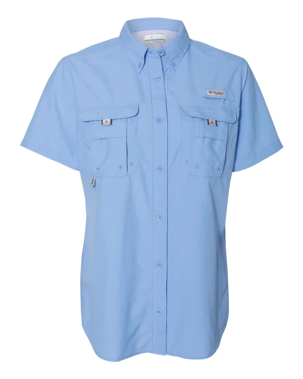 Columbia 139655 Women's PFG Bahama™ Short Sleeve Shirt — blank garment, front view