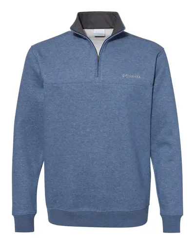 Columbia 141162 Men's Hart Mountain™ Half-Zip Sweatshirt — blank crewneck sweatshirt, front view