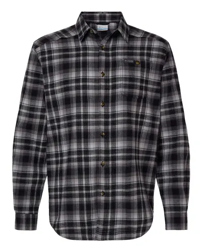Columbia 161795 Men's Cornell Woods™ Flannel Shirt — blank garment, front view