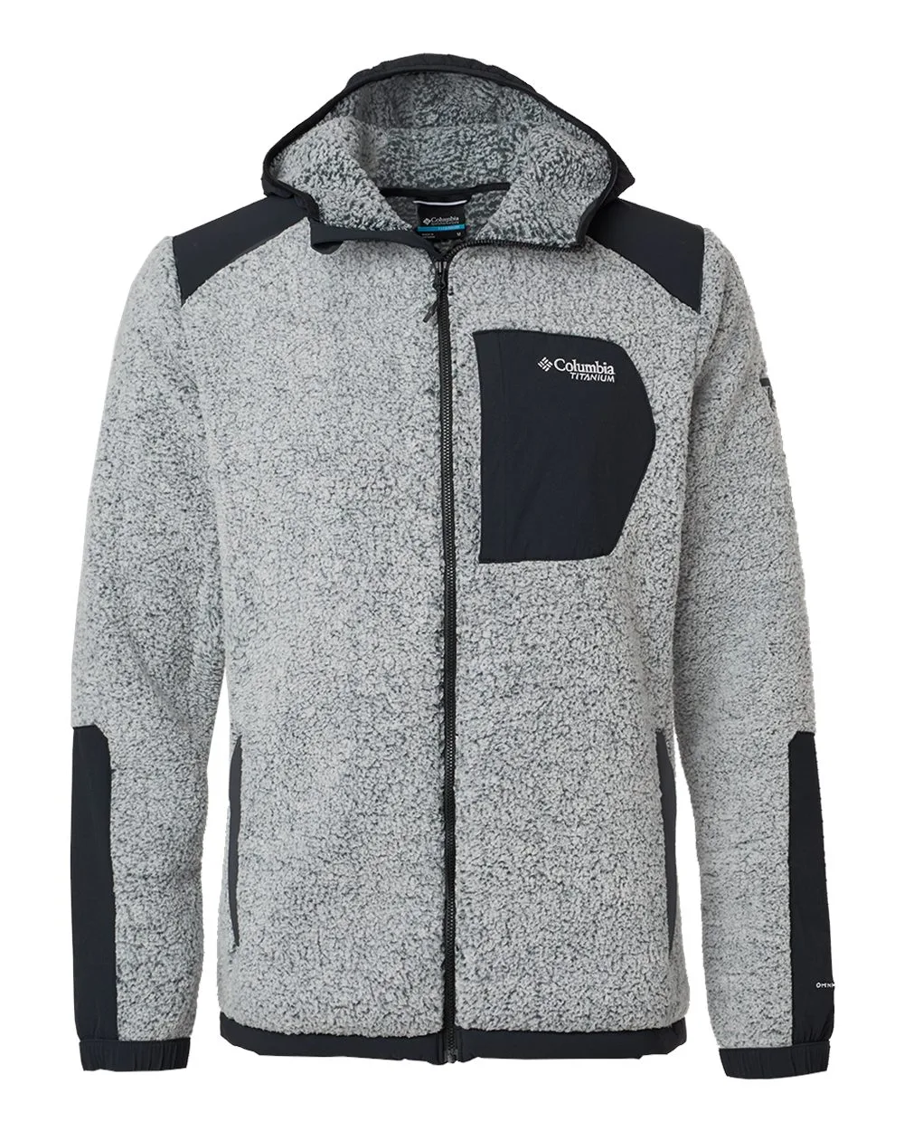 Columbia 209647 Men's Arctic Crest™ Sherpa Full-Zip Jacket — blank jacket, front view