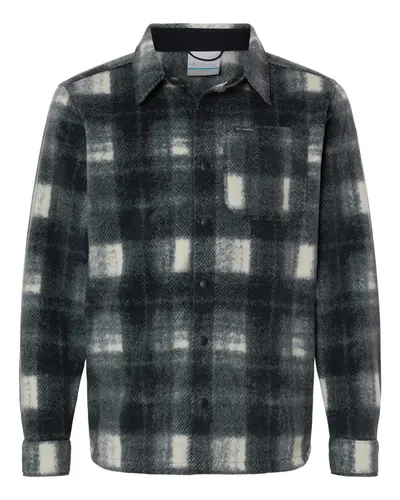 Columbia 209769 Men's Steens Mountain™ Printed Shirt Jacket II — blank jacket, front view