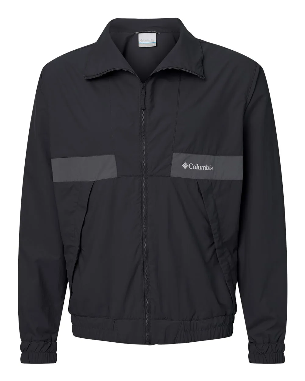 Columbia 212106 Men's Spire Valley™ Windbreaker — blank jacket, front view