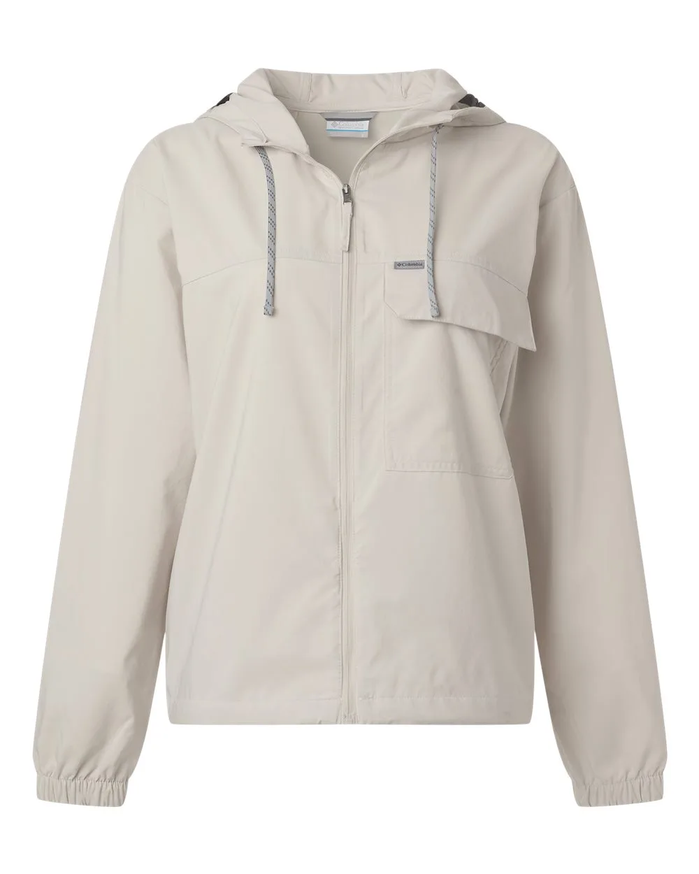 Columbia 212428 Women's Skien Valley™ Hooded Lightweight Jacket — blank hooded sweatshirt, front view