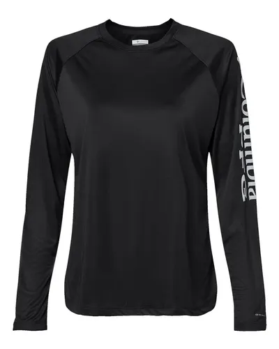 Columbia 212485 Women's PFG Tidal Tee™ II Long Sleeve — blank long sleeve tee, front view