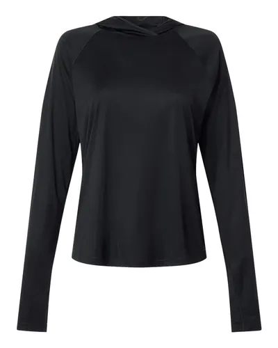 Columbia 216061 Women's PFG Tidal Tee™ Hooded Long Sleeve — blank hooded sweatshirt, front view