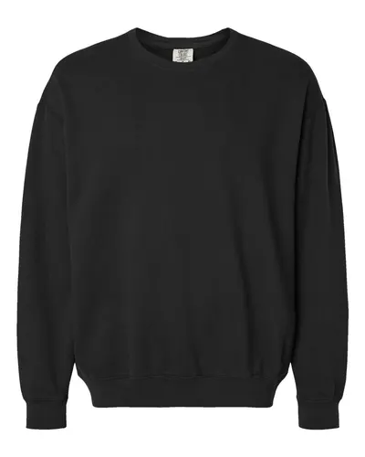 Comfort Colors 1466 Unisex Garment-Dyed Lightweight Crewneck Sweatshirt — blank crewneck sweatshirt, front view