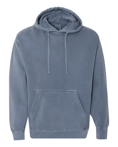 Comfort Colors 1567 Unisex Garment-Dyed Hooded Sweatshirt — blank hooded sweatshirt, front view