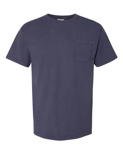 ComfortWash by Hanes GDH150 Unisex Garment-Dyed Pocket T-Shirt — blank t-shirt, front view