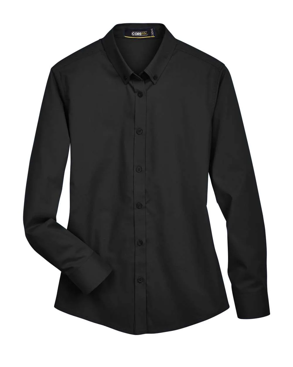CORE365 78193 Women's Operate Twill Shirt — blank woven shirt, front view