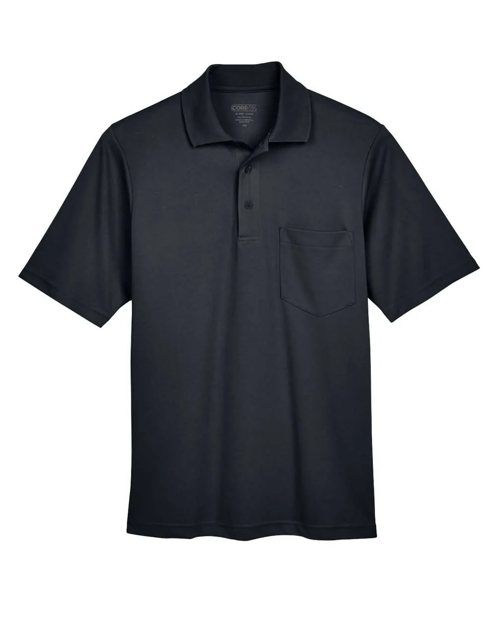CORE365 88181P Men's Origin Performance Piqué Polo with Pocket — blank polo, front view