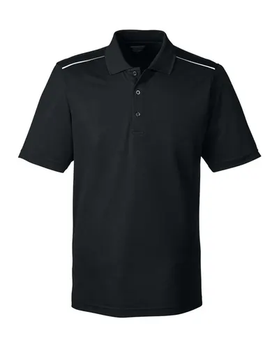 CORE365 88181R Men's Radiant Performance Piqué Polo with Reflective Piping — blank polo, front view