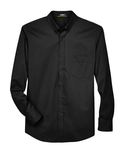 CORE365 88193 Men's Operate Twill Dress Shirt — blank woven shirt, front view