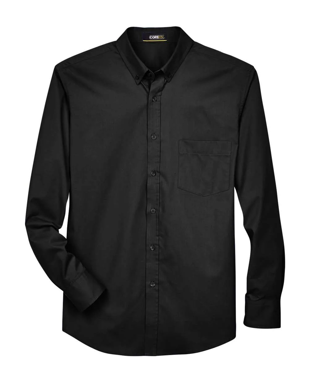 CORE365 88193 Men's Operate Twill Dress Shirt — blank woven shirt, front view