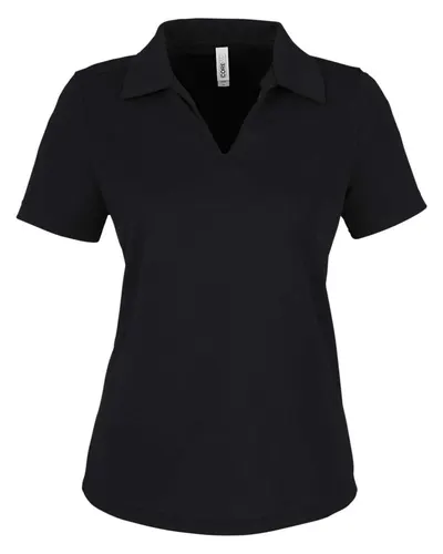 CORE365 CE104W Women's Market Snag Protect Mesh Polo — blank polo, front view
