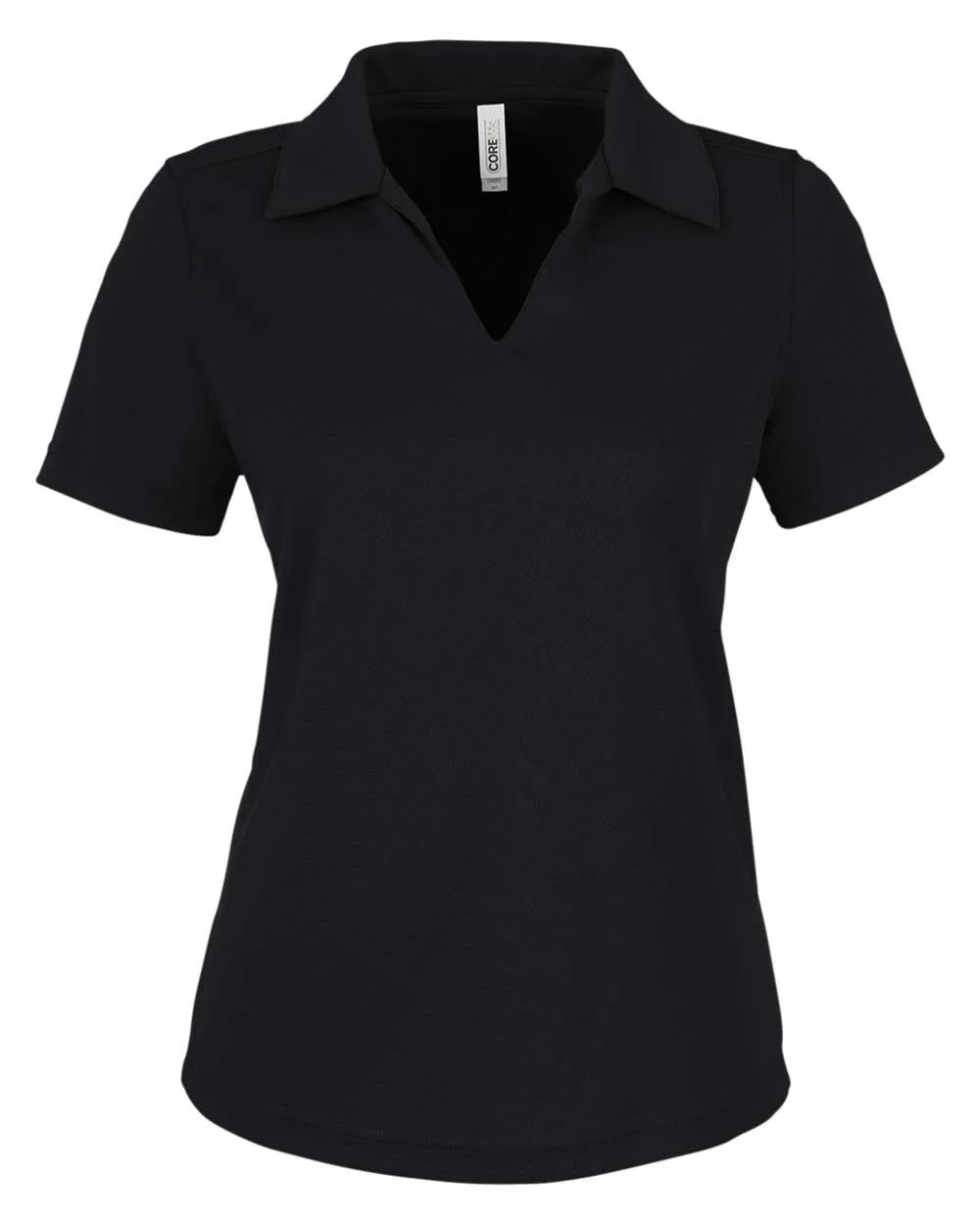 CORE365 CE104W Women's Market Snag Protect Mesh Polo — blank polo, front view