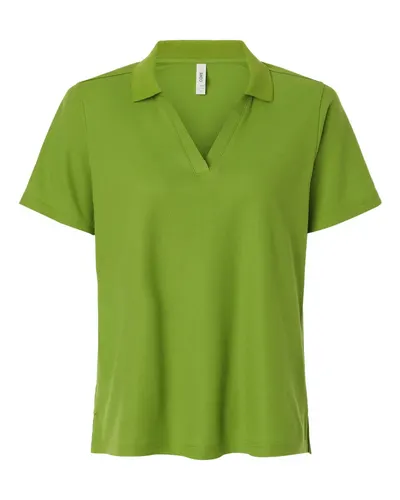 CORE365 CE106W Women's Resolve CVC Performance Pique Polo — blank polo, front view