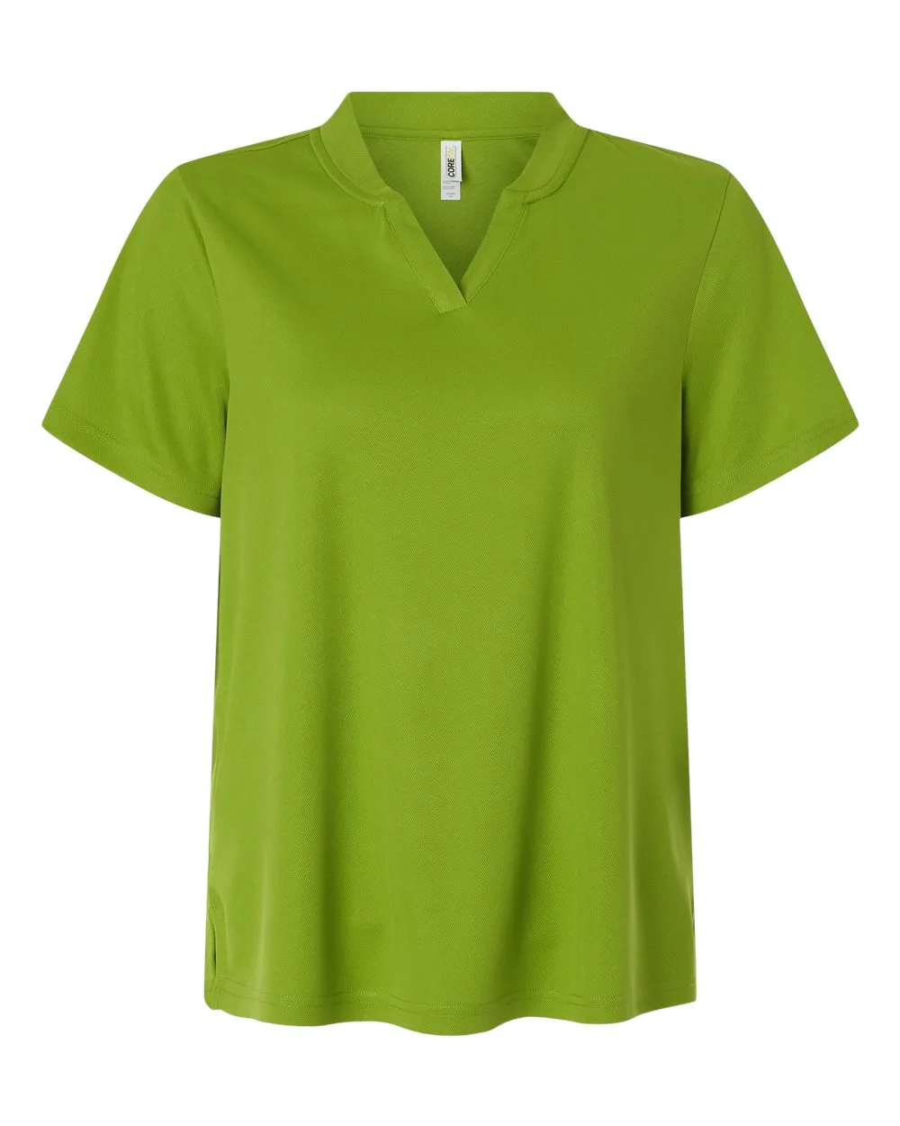 CORE365 CE108W Women's Nova Performance Pique Polo — blank polo, front view