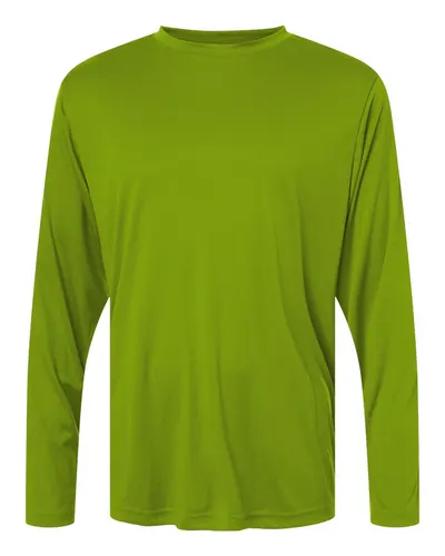 CORE365 CE10L Unisex Capital Long Sleeve Performance T-Shirt — blank long sleeve tee, front view