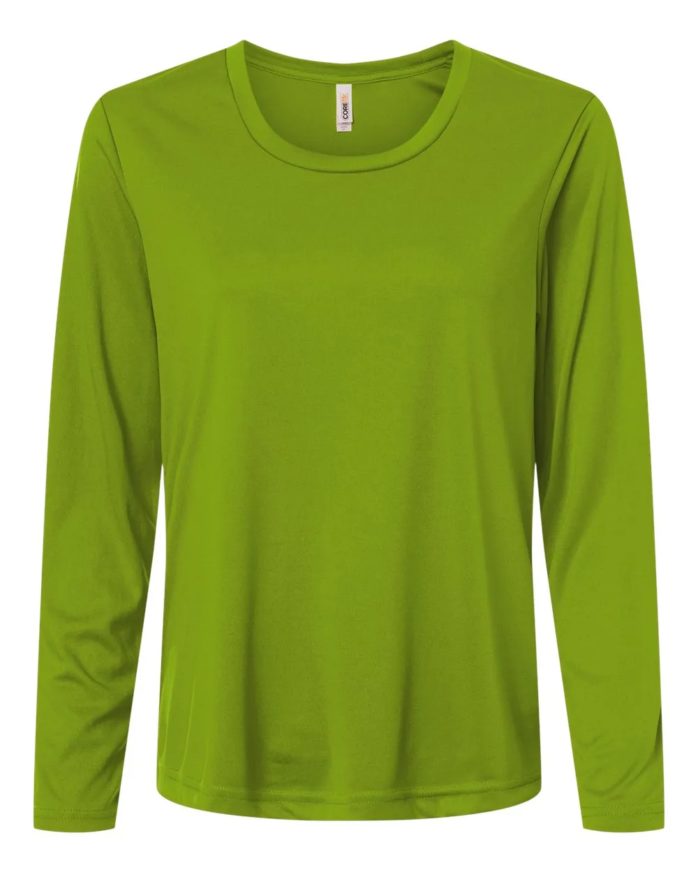 CORE365 CE10LW Women's Capital Performance Long Sleeve T-Shirt — blank long sleeve tee, front view