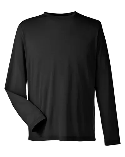 CORE365 CE111L Unisex Fusion ChromaSoft™ Performance Long Sleeve T-Shirt — blank long sleeve tee, front view