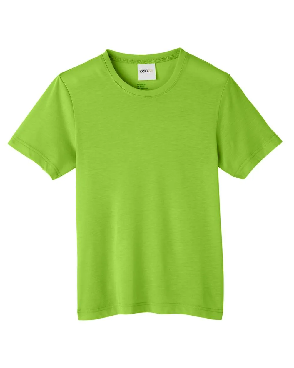 CORE365 CE111Y Youth Fusion ChromaSoft™ Performance T-Shirt — blank t-shirt, front view