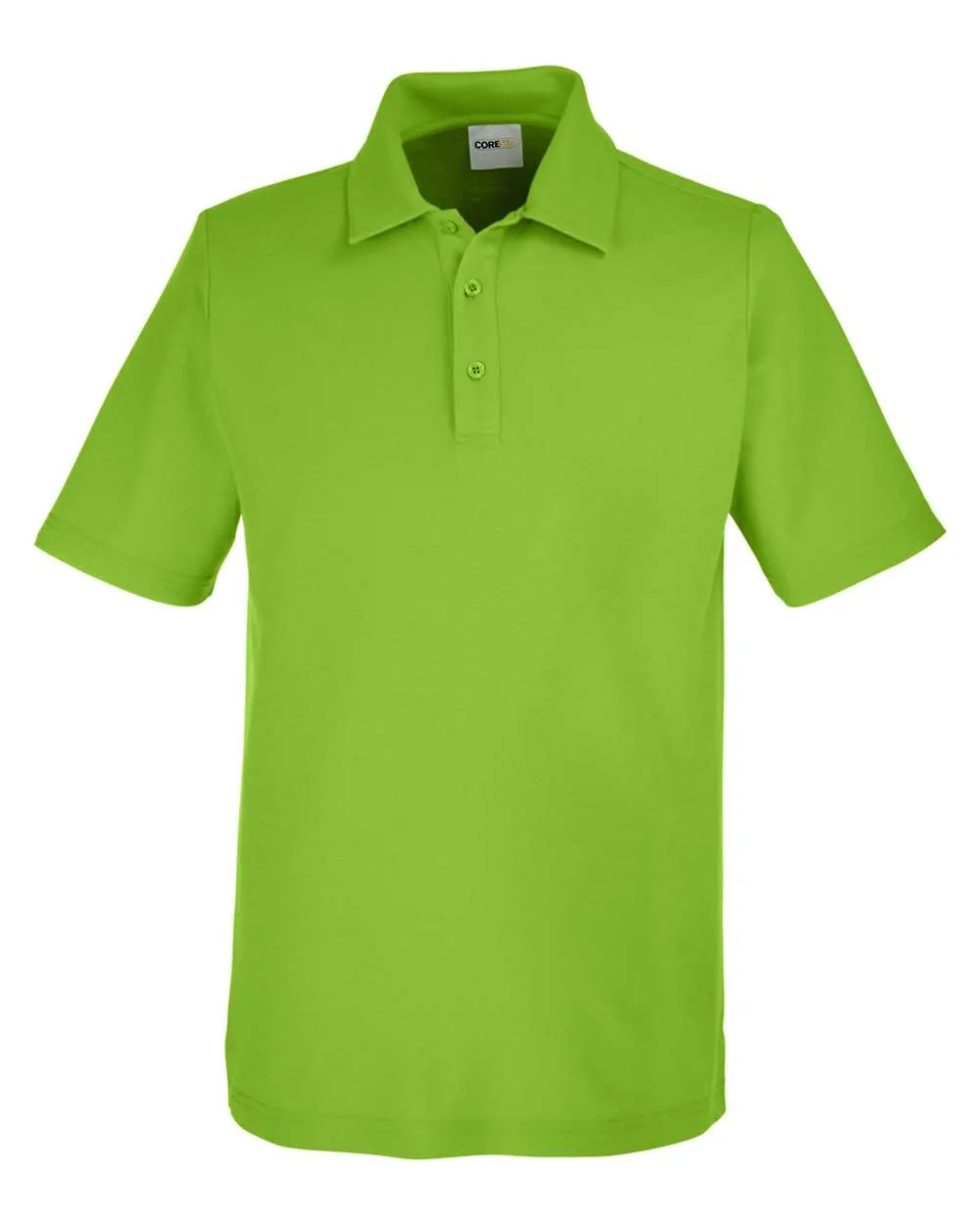 CORE365 CE112 Men's Fusion ChromaSoft™ Pique Polo — blank polo, front view