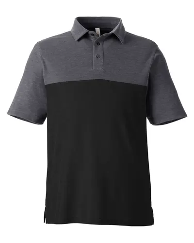CORE365 CE112C Men's Fusion ChromaSoft™ Colorblock Polo — blank polo, front view