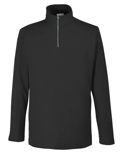 CORE365 CE405 Men's Fusion ChromaSoft™ Pique Quarter-Zip Pullover — blank garment, front view