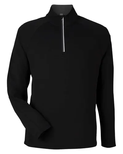 CORE365 CE418 Men's Origin Performance Pique Quarter-Zip Pullover — blank garment, front view