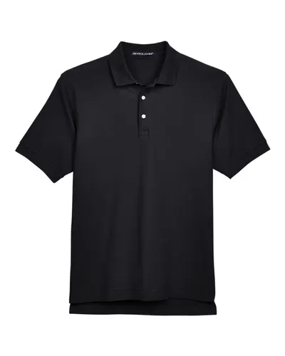 Devon & Jones D100 Men's Pima Piqué Polo — blank polo, front view