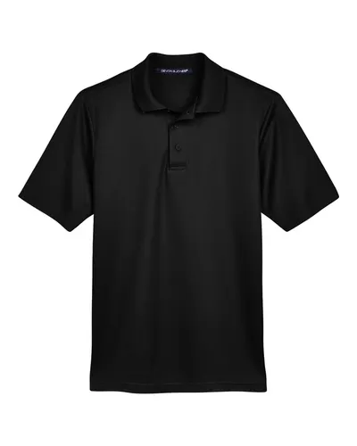 Devon & Jones DG20 Men's CrownLux Performance® Plaited Polo — blank polo, front view