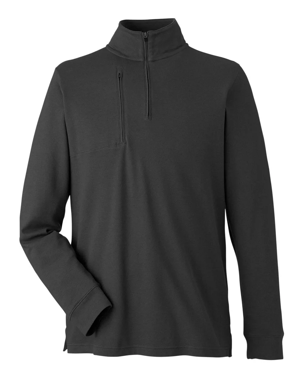 Devon & Jones DG400 Men's New Classics® Performance Quarter-Zip Pullover — blank garment, front view