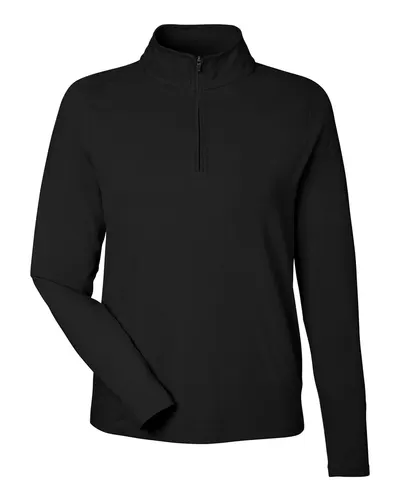 Devon & Jones DG425W Women's Raleigh Stretch Quarter-Zip Pullover — blank garment, front view