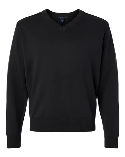 Devon & Jones DG445 Men's New Classics V-Neck Sweater — blank garment, front view