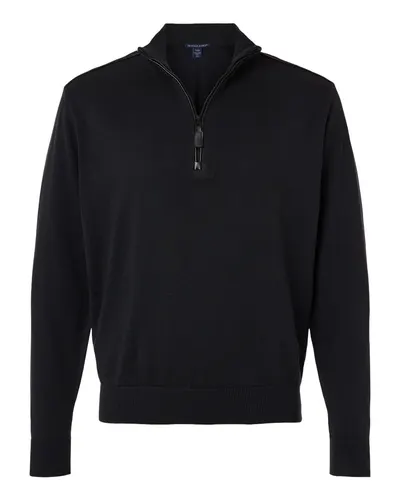 Devon & Jones DG446 Men's New Classics Quarter-Zip Sweater — blank garment, front view